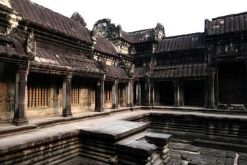 Angkor Wat temple ruins, Cambodia