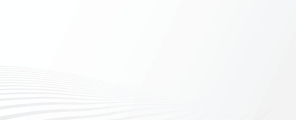 Fototapeta premium White geometric abstract background overlapping layers on bright space with line effect decoration. Circle style concept modern graphic design element for banner, flyer, card. vector