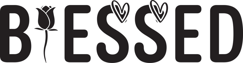 Blessed svg design