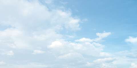 blue sky Majestic white cumulus splashed shiny sunny abstract winter snow soft layer effect on the backdrops Thunderstorm clouds up in the air Stormy Billowing Serene fluffy banner template love 
 