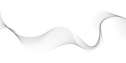 Digital futuristic technology concept banner background. Wave business curve lines on transparent background. Abstract wavy ocean line and future technology, business, voice, sound, music, poster, ban