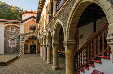 Courtyard of the Kykkos Monastery in Cyprus 2