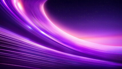 Abstract Purple and Pink Swirling Lines with Stars