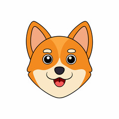 Dog Head Vector Illustration