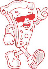 Pizza Mascot character Illustration