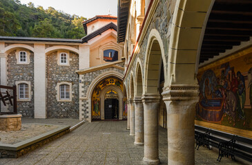 Fototapeta premium Kykkos Monastery, one of the wealthiest and best-known monasteries in Cyprus. 8