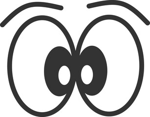 Cartoon Eyes Vector Graphic