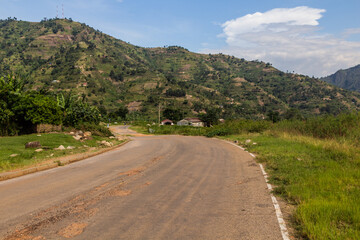 Road near Kilembe village, Uganda