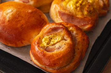 手作りパン　ハムマヨネーズ