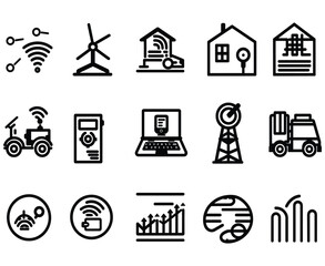 icon set, Business Strategy Line Icons