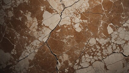 Weathered brown marble or cracked concrete for a vintage look