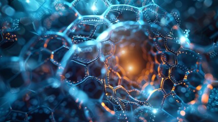 Obraz premium nanotechnology, medicine, nanoparticles