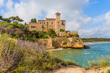 Tamarit Castle Surrounded By Vibrant Foliage