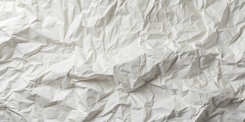 Fototapeta premium Softly creased and rumpled white paper background with subtle crinkles and folds, creating a natural, organic, and textured surface for creative compositions.
