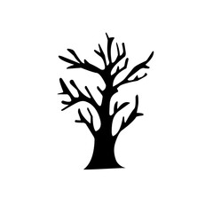dry tree silhouette ghost tree