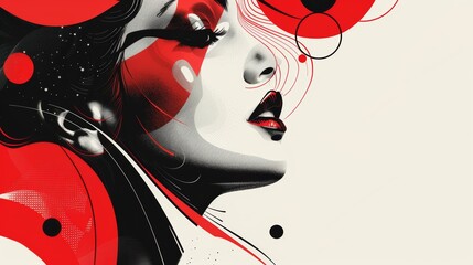 Elegant Charity Gala Poster Design with Modern Black and Red Accents for Event Promotion