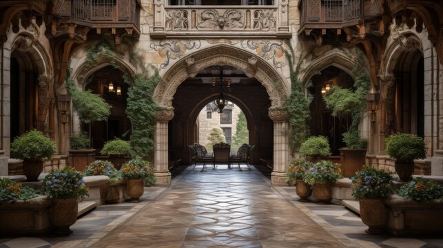 Luxurious spanish villa  a classic mansion with distinctive mediterranean influence