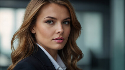Naklejka premium Portrait of a Fictional Business Woman
