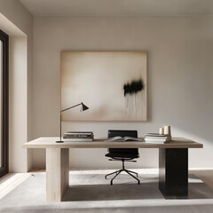 Minimalist Modern Working Desk in Normcore Style