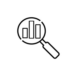 Data analytics icon. Big data analysis technology symbol. Containing database, statistics, analytics, server, monitoring, computing and network icons. Solid icons vector