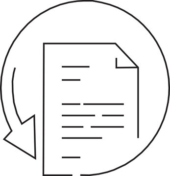 Resubmit icon vector illustration, submit icon, documents submit icon, business icon, documents icon, submission icon, art and illustration