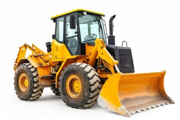 Fototapeta premium Isolated image of a modern wheel loader machinery for construction