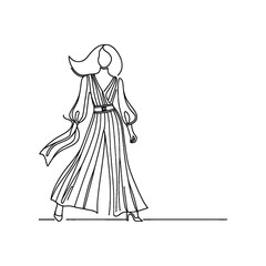 woman wearing retro fashion disco era jumpsuit with wide legs