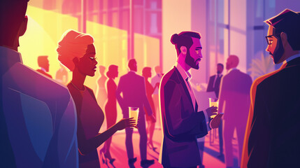 Team of small business professionals collaborating on marketing strategies in modern office