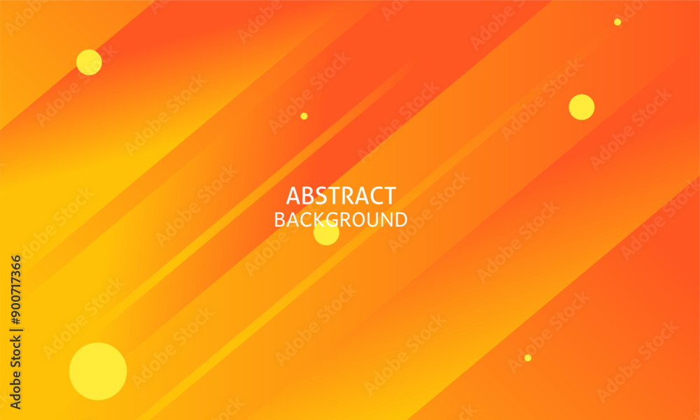 Fototapete orange rounded geometric shapes background. abstract geometric shapes. with white lines vector gradi