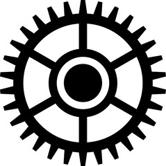 Obraz premium Gear Cogwheel setting vector icon