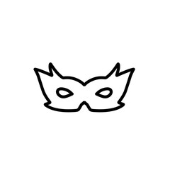 superhero mask line icon