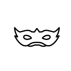 superhero mask line icon