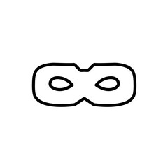 superhero mask line icon