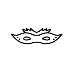 superhero mask line icon