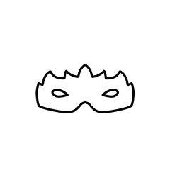 superhero mask line icon