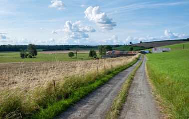 old farm near lac bairon in champagne-ardenne