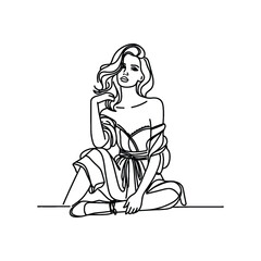 woman in Girly Fashion Style