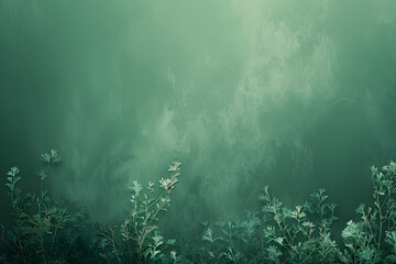 Obraz premium Mint green photography backdrop with chiaroscuro effect