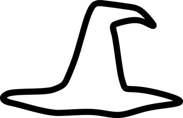 Witch Hat Vector Graphic