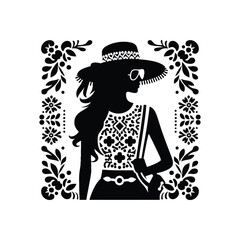 woman in Girly Fashion Style