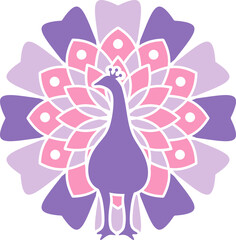 Mandala Peacock Graphic Vector 