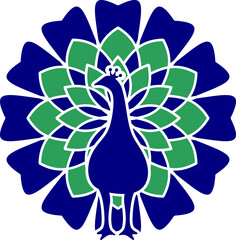 Mandala Peacock Graphic Vector 
