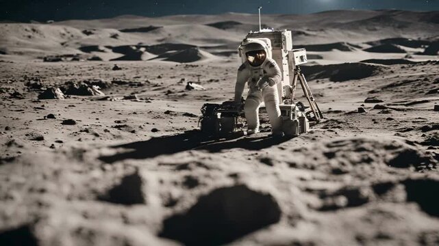 the surface of the moon