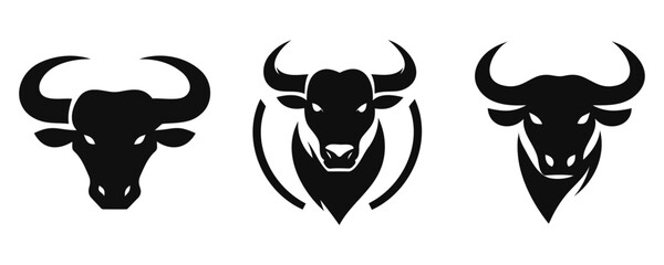 Bull Vector. Angry bull logo