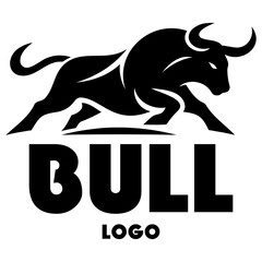 Bull Vector. Angry bull logo