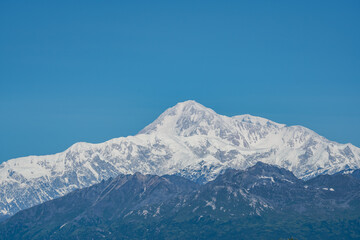 Denali / Mount McKinley is the highest mountain peak in North America, Located in the Alaska Range in the interior of the U.S. state of Alaska,  Denali Viewpoint South 