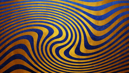 金色の曲がりくねった背景デザイン　AI画像　ジェネレーティブAI