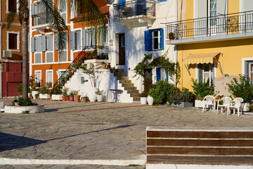 Colorful houses in Parga, Greece