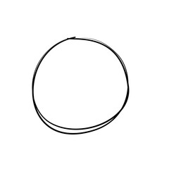 Hand drawn circle line sketch
