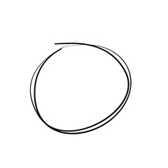 Hand drawn circle line sketch